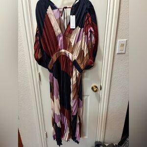 City Chic Multicolor Long Sleeve Dress